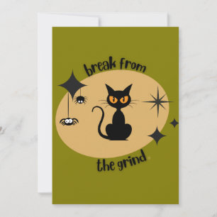 Halloween Mid-Century BFTG Invitation