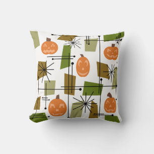 Halloween Mid Century Modern Cushion