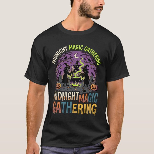 Halloween Midnight Magic Gathering T-Shirt (Front)