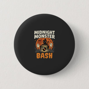 Halloween Midnight Monster Bash 6 Cm Round Badge