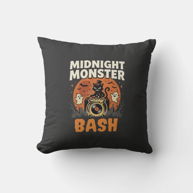 Halloween Midnight Monster Bash Cushion (Front)