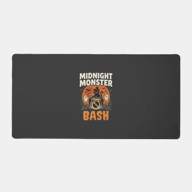 Halloween Midnight Monster Bash Desk Mat (Front)