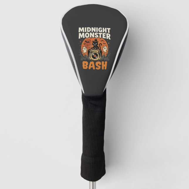 Halloween Midnight Monster Bash Golf Head Cover (Front)
