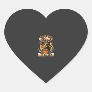 Halloween Midnight Spell Magic Heart Sticker