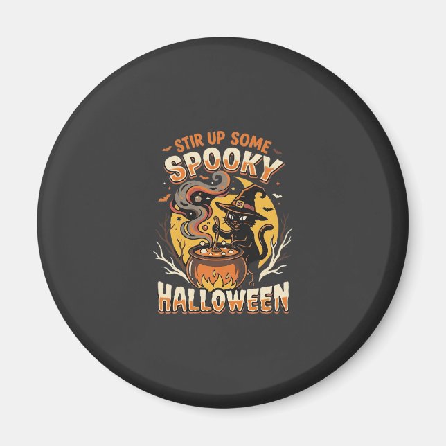 Halloween Midnight Spell Magic Magnet (Front)