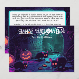 Halloween Midnight Squeak Show Card