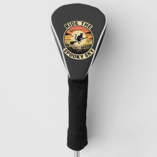 Halloween Midnight Witch Sunset Golf Head Cover