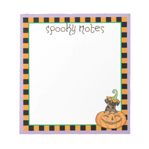 Halloween Min Pin Notepad