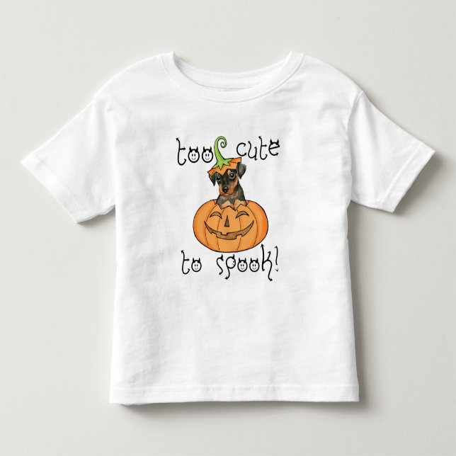 Halloween Min Pin T-Shirt (Front)