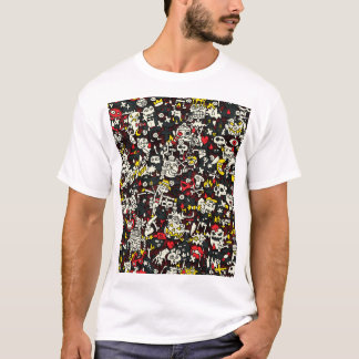 Halloween Mini Doodle Vintage Pattern T-Shirt