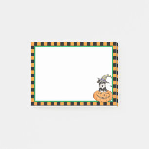 Halloween Miniature Schnauzer Post-it Notes