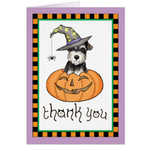 Halloween Miniature Schnauzer Thank You