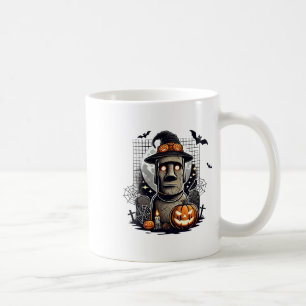 Halloween Moai Statue Ancient Culture Coffee Mug