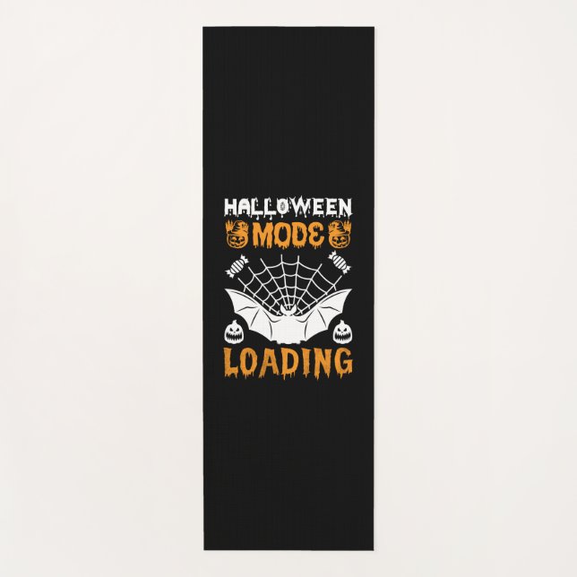 Halloween Mode Loading Birthday Yoga Mat (Front)