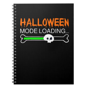 Halloween Mode Loading Skull Load Bar Notebook