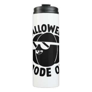 Halloween Mode On I Halloween Party Halloween Pump Thermal Tumbler