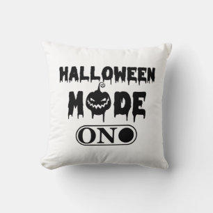 Halloween Mode On - Party Halloween Pumpkin Cushion