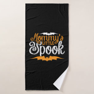 Halloween Mommys Little Spook Birthday Bath Towel