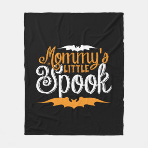Halloween Mommys Little Spook Birthday Fleece Blanket