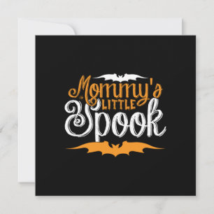 Halloween Mommys Little Spook Birthday Holiday Card