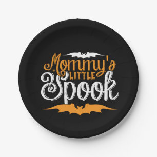 Halloween Mommys Little Spook Birthday Paper Plate