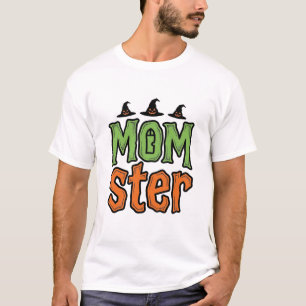 Halloween Momster Vintage Mum Shirt Design_1
