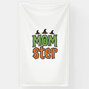 Halloween Momster Vintage Mum Shirt Design_1 Banner
