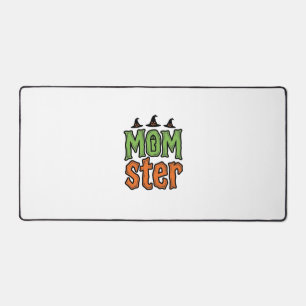 Halloween Momster Vintage Mum Shirt Design_1 Desk Mat