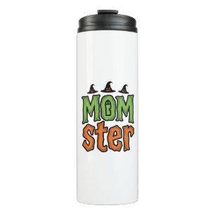 Halloween Momster Vintage Mum Shirt Design_1 Thermal Tumbler