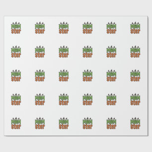 Halloween Momster Vintage Mum Shirt Design_1 Wrapping Paper