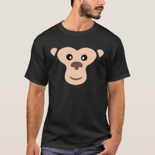 Halloween MONKEY Face Costume Kids Easy MONKEY Cos T-Shirt