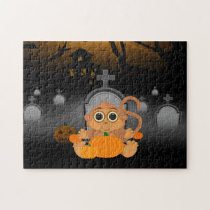 Halloween Monkey Jigsaw Puzzle
