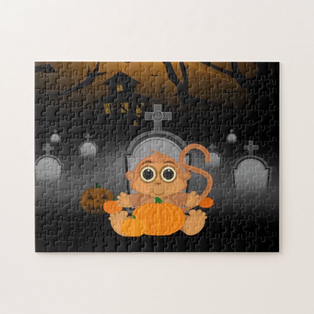 Halloween Monkey Jigsaw Puzzle (Horizontal)