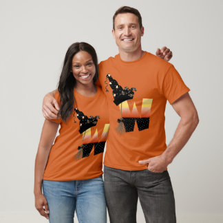 Halloween Monogram Letter W T-Shirt