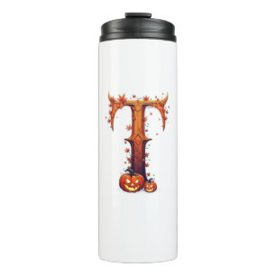 Halloween MonogramT Thermal Tumbler