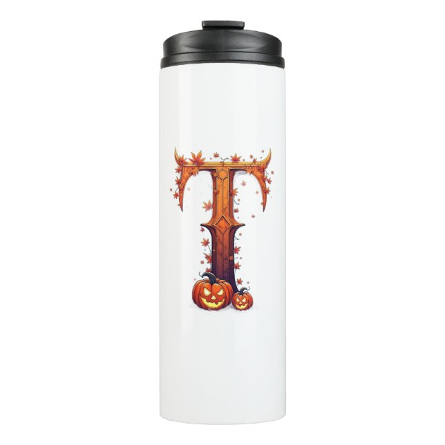 Halloween MonogramT Thermal Tumbler (Front)