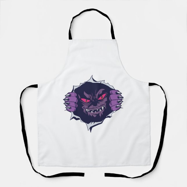 Halloween monster            apron (Front)