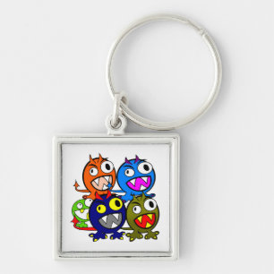 Halloween Monster Friends Key Ring
