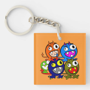 Halloween Monster Friends Key Ring