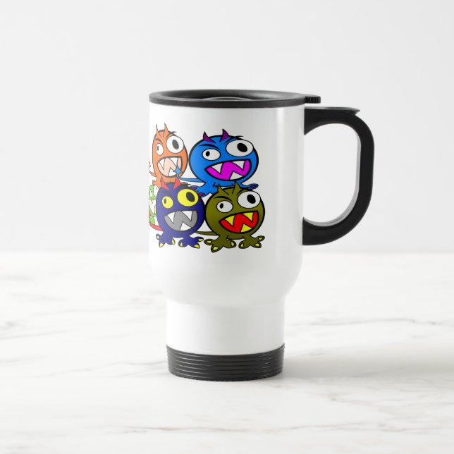 Halloween Monster Friends Travel Mug (Right)