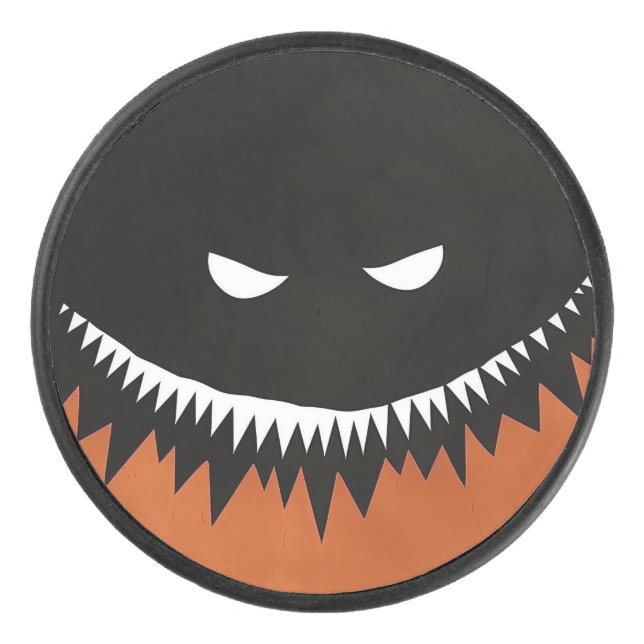 Halloween Monster Hockey Puck (Front)