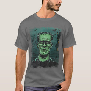 Halloween Monster Horror Movie Frankenstein family T-Shirt
