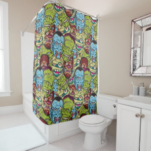 Halloween Monster Mash Shower Curtain