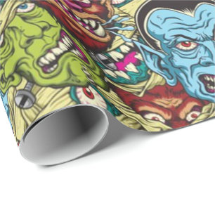 Halloween Monster Mash Wrapping Paper