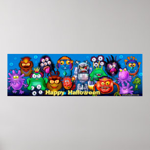 Halloween Monster Mixer party  poster