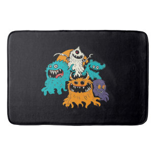 Halloween/Monster/October/Fall  Bath Mat