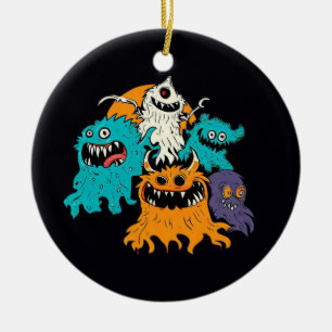 Halloween/Monster/October/Fall Ceramic Tree Decoration