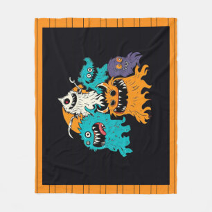 Halloween/Monster/October/Fall  Fleece Blanket