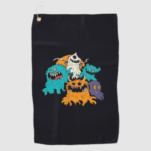 Halloween/Monster/October/Fall Golf Towel