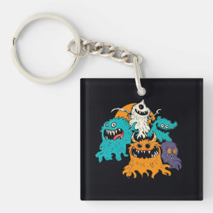 Halloween/Monster/October/Fall  Key Ring